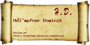 Hümpfner Dominik névjegykártya