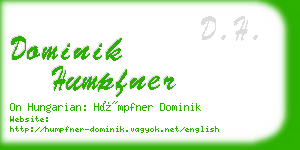 dominik humpfner business card